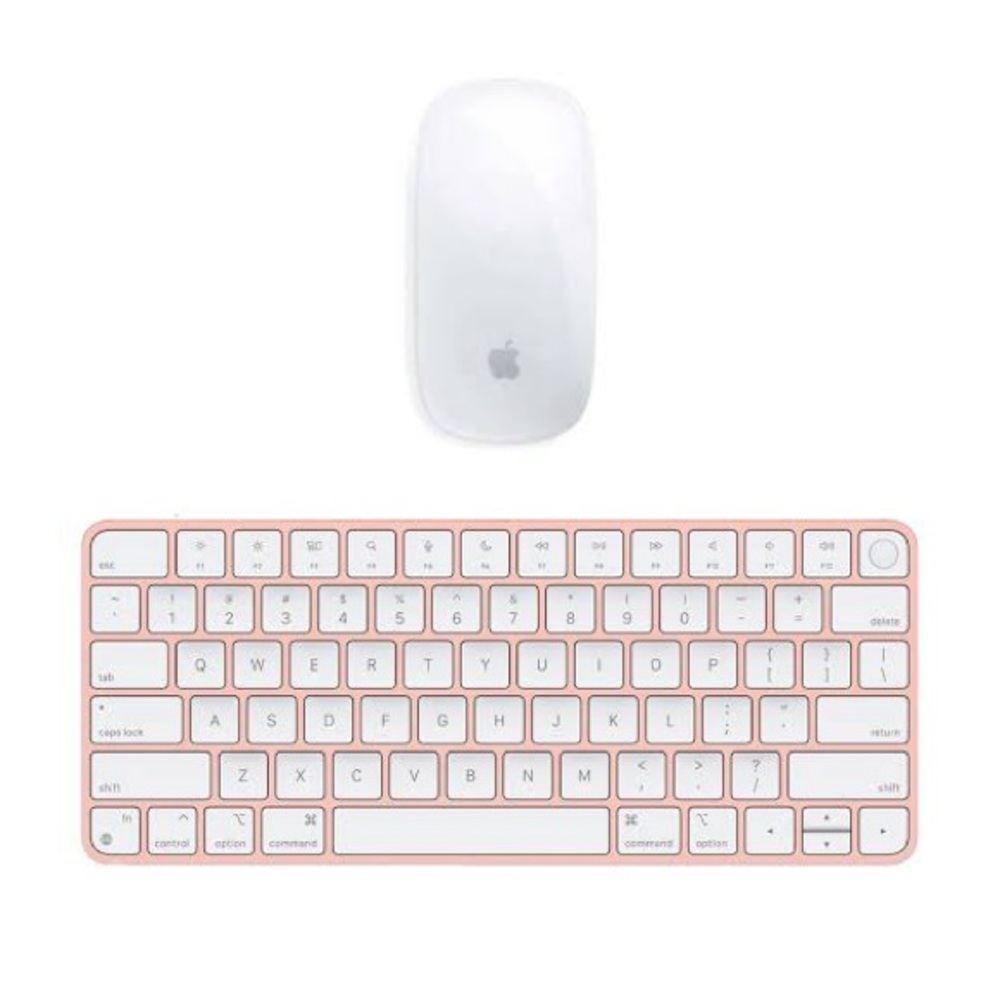 Apple Magic Keyboard & Mouse in Pink